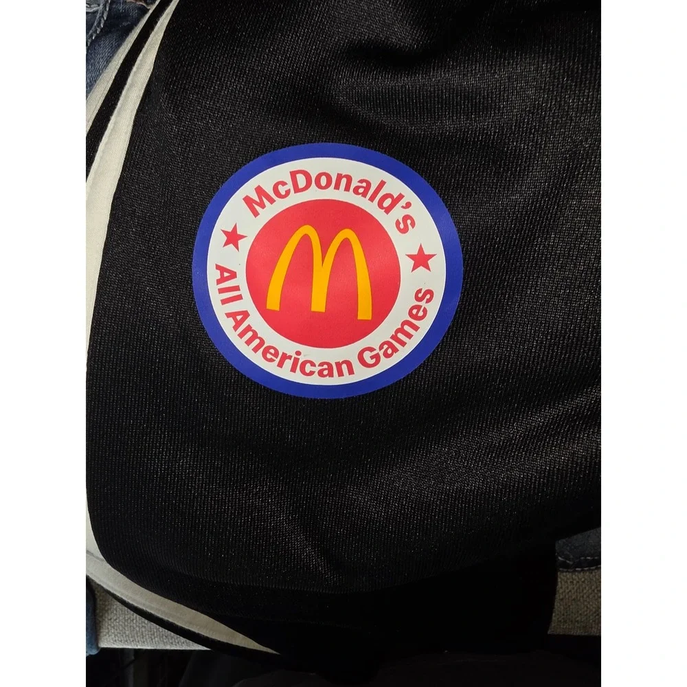 Adidas McDonalds All American Games Track Pants Black White Stripes Mens Small